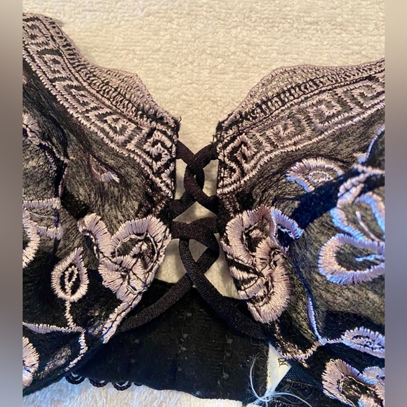 Lejaby 3433 French Embroidered Floral Bra size 32E (32DD) - Picture 3 of 9